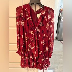 kate spade camelia chiffon floral dress